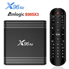 X96 Air Smart tv Box Android 9,0 Amlogic S905X3 mini 4 ГБ 32 ГБ 64 ГБ Android tv Box X96Air wifi 1080P 4K 2 Гб 16 Гб телеприставка