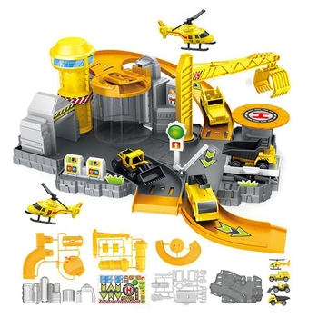 

Kids Simulate Cars Plane Parking Lot Set DIY Engineering Matching Toys