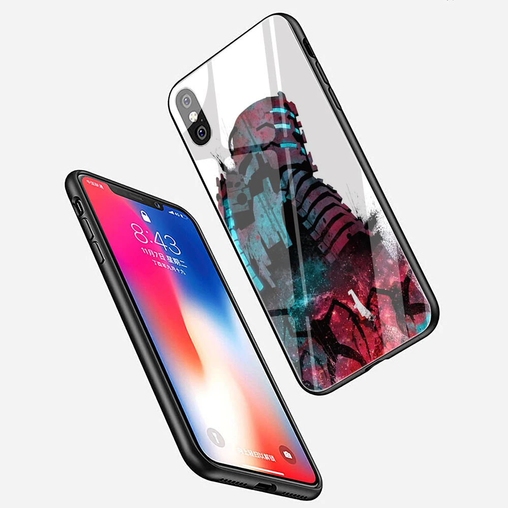 EWAU dead space закаленное стекло чехол для телефона чехол для iPhone 5 5S SE 6 6s 7 8 Plus X XR XS 11 Pro Max