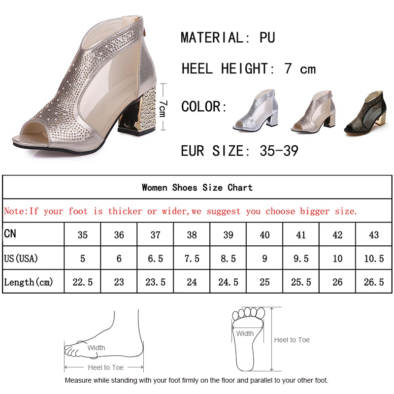 High Heels Breathable Ankle Boots 