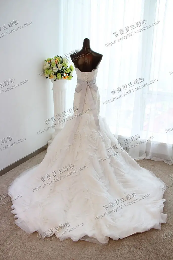 Новое поступление vestidos de fiesta элегантные сексуальные кружевные Уникальные Свадебные платья Русалка съемный пояс со стразами куртка