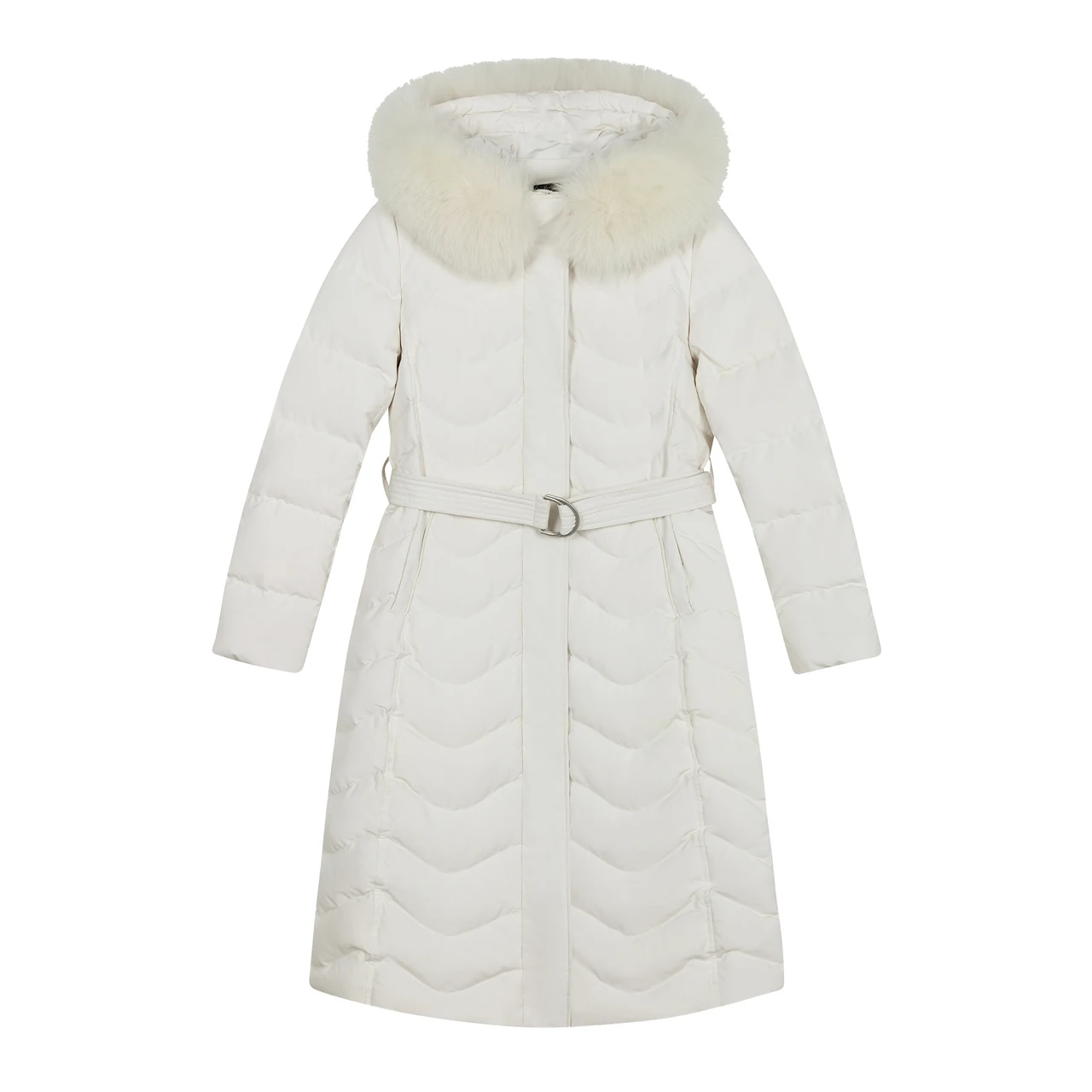 Новинка года; женская зимняя куртка-пуховик с капюшоном; пальто с воротником на молнии; длинное теплое пальто выше колена - Цвет: Темно-серый
