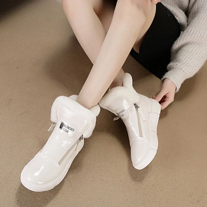 New Women Snow Boots Winter Fashion Women Ankle Boots Platform Keep Warm Ankle Winter Retro Zipper Short Plush Boots Botas Mujer Ankle Boots Aliexpress