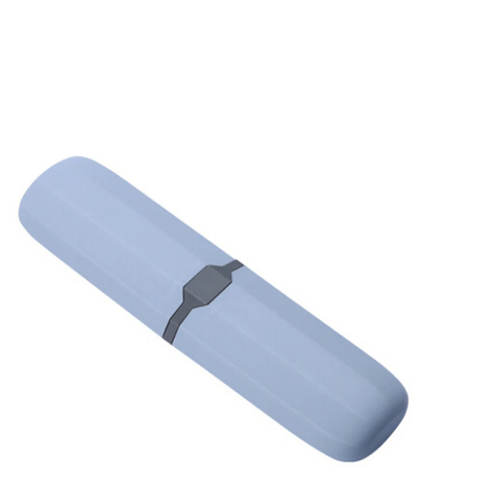 gray blue 1 шт. Портативный чехол для зубной щетки для путешествий, зубная щетка, чехол для кемпинга, защитная коробка для хранения, косметический чехол для мытья чашки - Цвет: gray blue