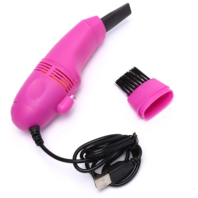 Mini Computer Vacuum USB Keyboard Brush Cleaner Laptop Brush Dust Cleaning Kit Household Cleaning Tool Multi-Function Cleaner