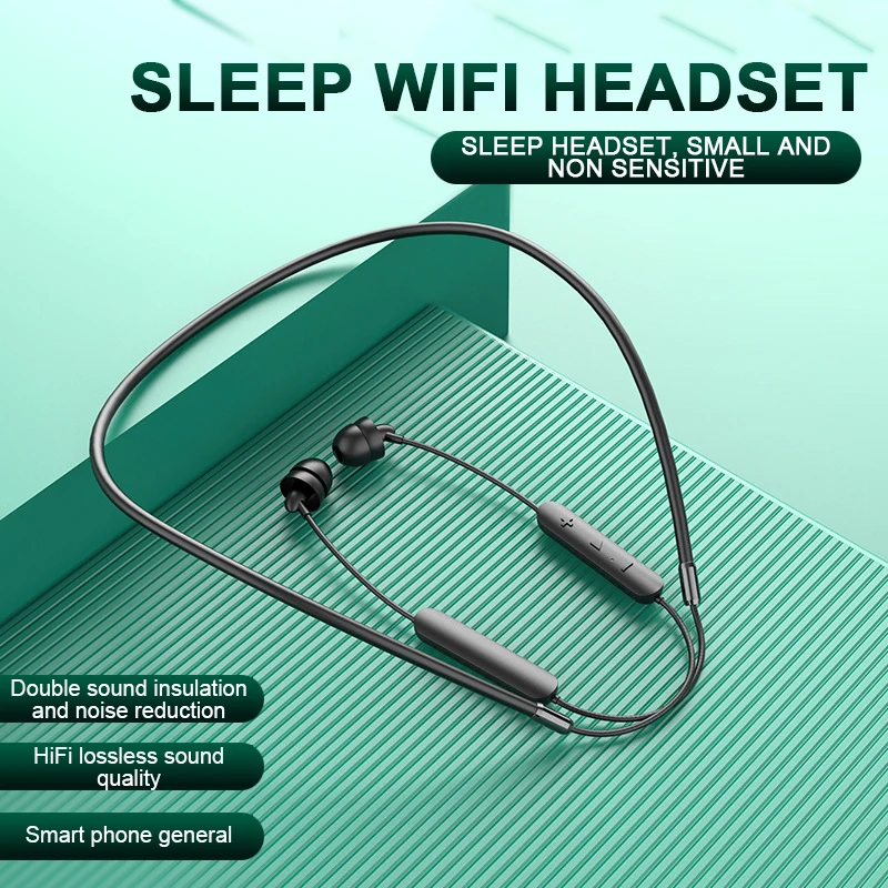 Soft Silicone Wireless Headset In Ear Earphone Noise Cancelling Earphone With Mic Bluetooth Wireless Sleeping Earphone HiFi