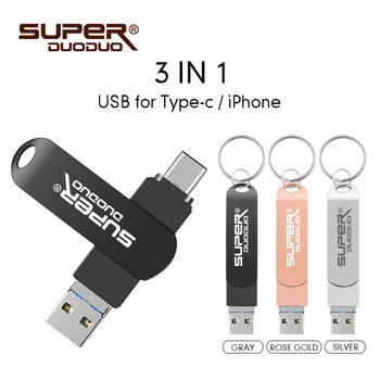 

USB Flash Drive USB Pendrive for iPhone Xs Max X 8 7 6 iPad 16/32/64/128 256gb GB Key MFi Lightning Pen drive