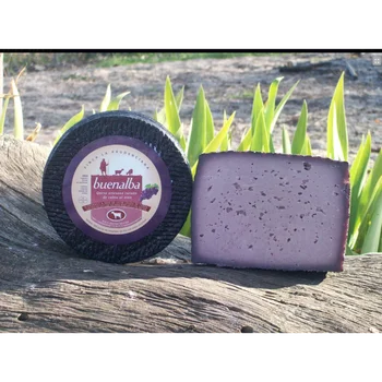 

Goat and sheep artisan cheese with wine. Purple cheese- (500 gr.)