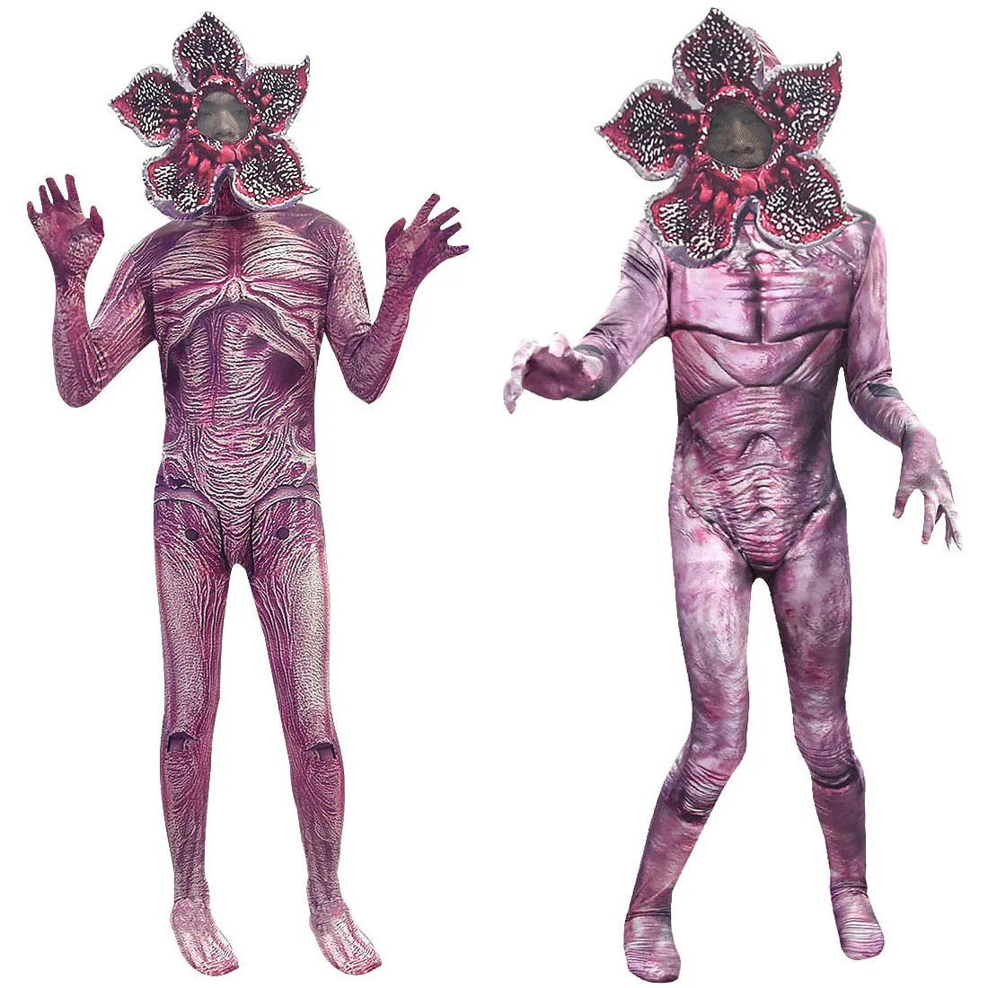 Человек косплей Demogorgon Хэллоуин костюм для чужих вещей Сезон 3 костюм Mardi Gras дети смешные карнавальные вечерние комплекты одежды