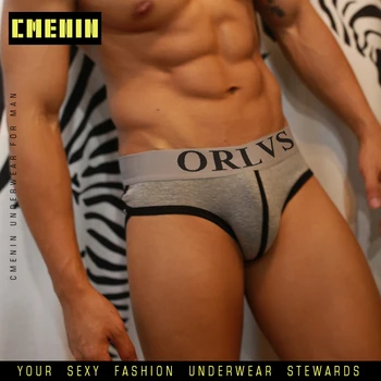 

New Brand Soft Sexy Mens Underwear Briefs Letter Men's lingerie Cotton Men's Briefs Bikini Gay Underwear Top OR73