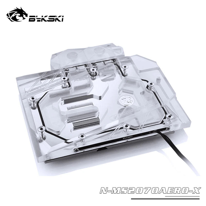 BYKSKI водный блок использовать для MSI GeForce RTX 2070 AERO ITX 8G A-RGB/RGB полное покрытие медный