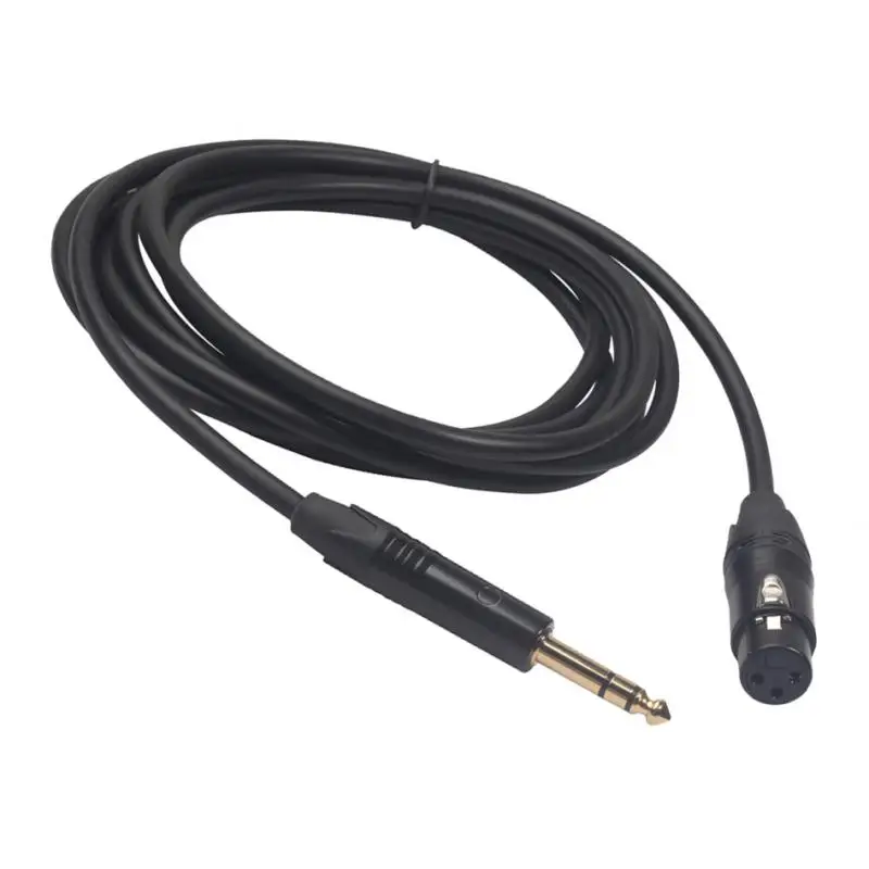 XLR Female-1/4 дюймовые TRS кабели 3 Pin Female to 6 35 мм Male Stereo Wire Mic шнур для