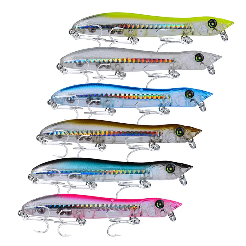 

Ufishing Snake Head Popper Fishing Lure 1Piece/Lot Top Water Fishing Wobbler 14g 11cm