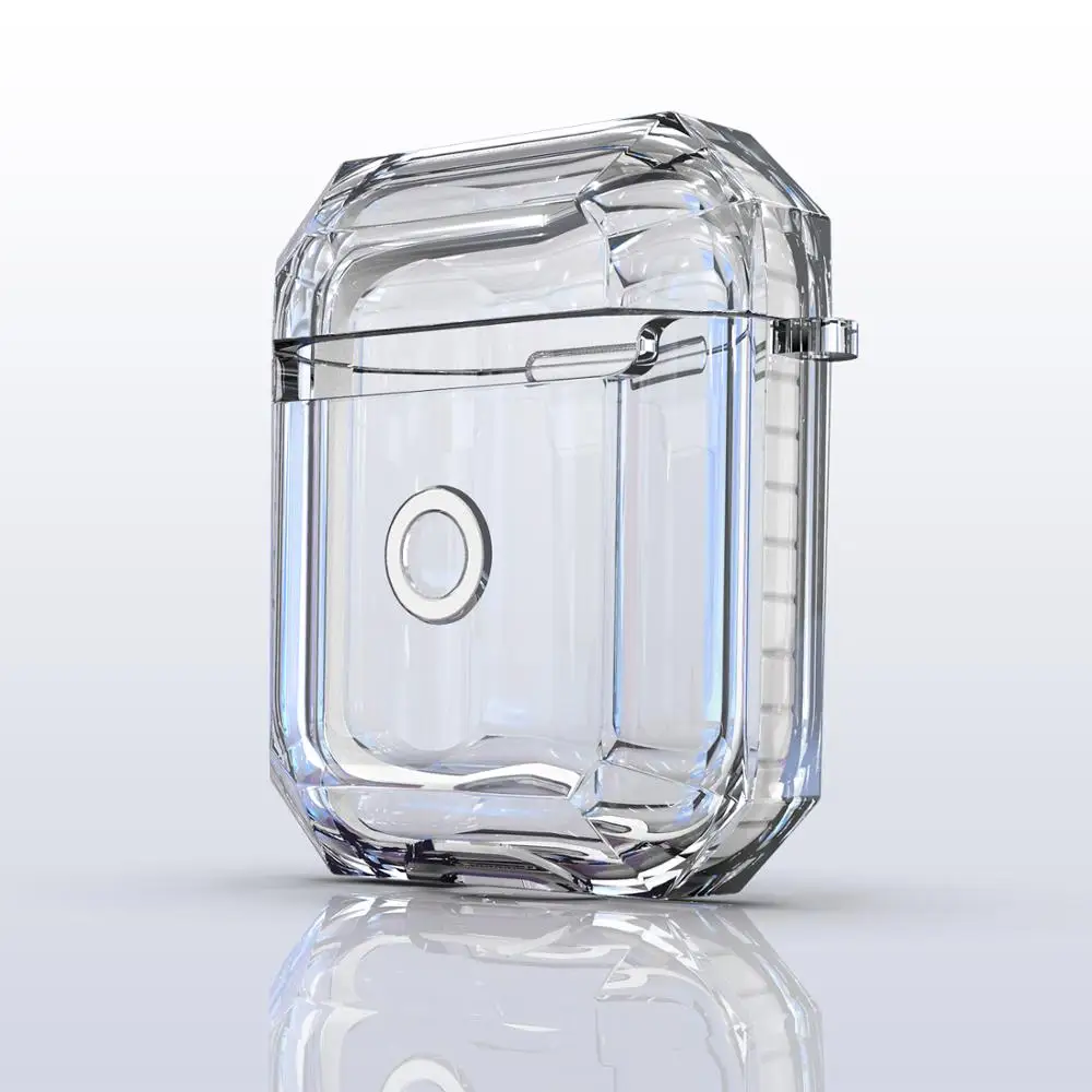 2 White Для Apple AirPods 2 Чехол Сумка прозрачный, Мягкий Силиконовый противоударный защитный чехол для AirPods 2 Earpods чехол Аксессуары - Цвет: 2 White