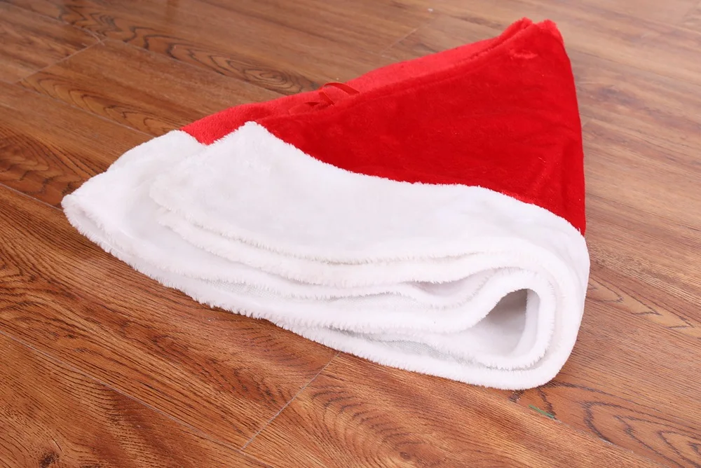КРУГЛАЯ ЮБКА для рождественской елки, красный коврик для дома, вечерние коврики для новогодней елки, украшение на год, 120 см, короткий бархатный ковер