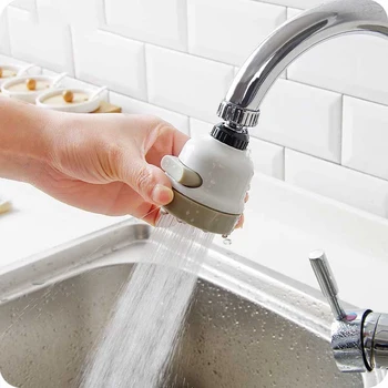 

Kitchen Faucet Extender Adjustable Water Tap Filter Shower Faucet Extender 360 Degree Swivel Faucet Nozzle Adapter Sprayer