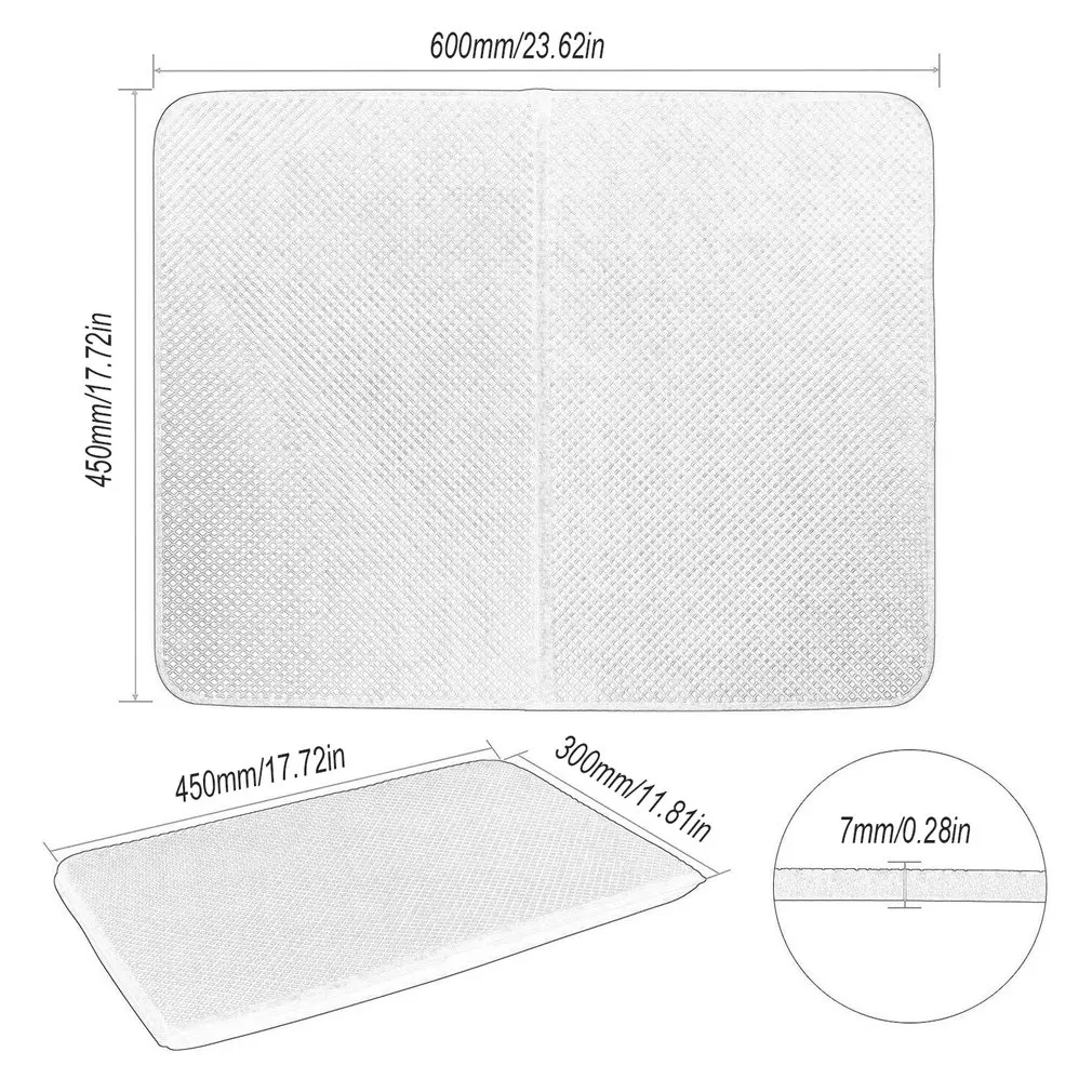 Cat Litter Mat Cat Litter Mat Double-Layer Eva Dog Sand Mat Household Pet Mat Kennel Pat Pet Supplies