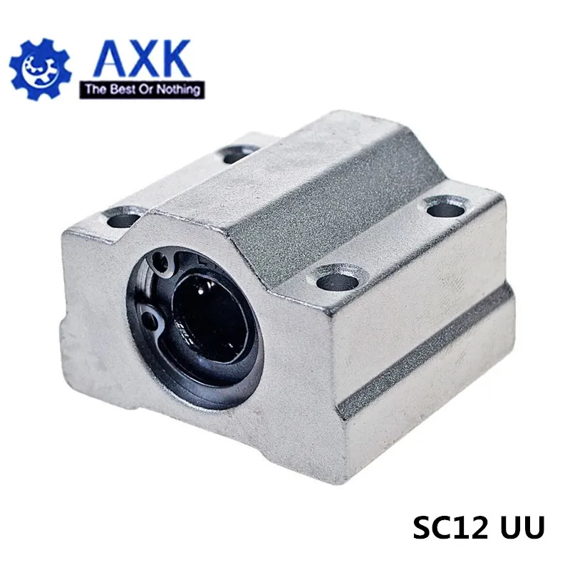 4pcs/lot SC12UU SCS12UU 12mm Linear Ball Bearing Block CNC Router with LM12UU Bush Pillow Shaft 3D printer part | Обустройство дома