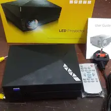 Мультимедийный GM60 Мини ЖК-проектор для домашнего кинотеатра с более чем 20000 часов светодиодный AV/VGA/USB/SD/Micro USB вилка стандарта Великобритании