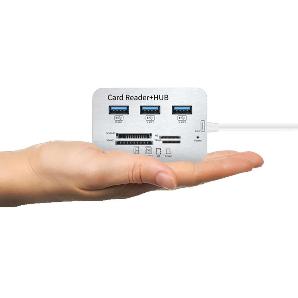 3in 1 мини-кардридер usb-хаб Combo2.0 высокоскоростной Мульти USB 2,0 концентратор USB разветвитель портативный все в одном для SD/MMC/M2
