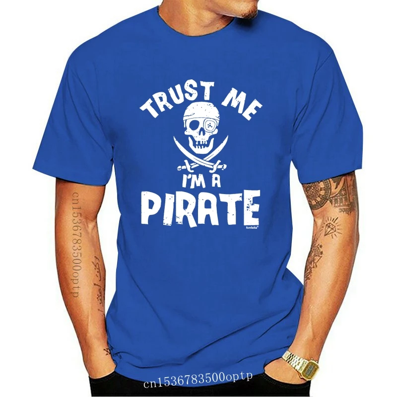 Новинка 2021 Оригинальная футболка с надписью TRUST ME IM A PIRATE нарядное платье