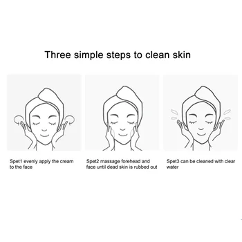 

80g Dead Skin Remover Neck Facial Scrub Gel Moisturizing Smoothing Massage Exfoliating Milk Extract Frirming Deep Cleansing