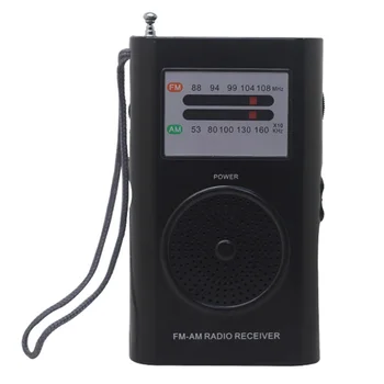 

RD 206S Telescopic Antenna Office Speaker Home Entertainment Gift Battery Powered AM FM Dual Band Pocket Portable Radio Handheld