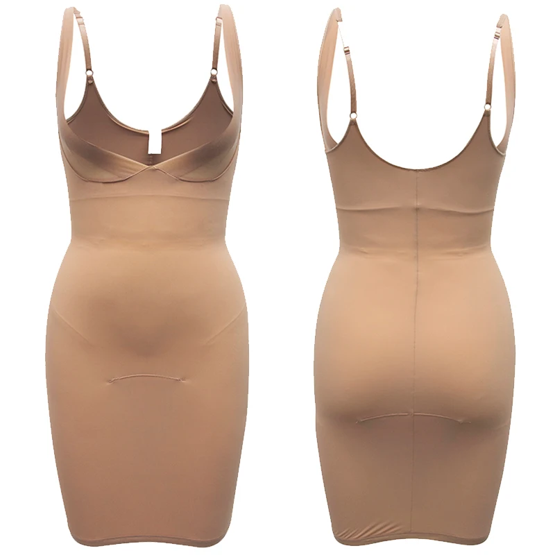 Women Seamless Full Body Shaper Camisole Slips Dress Underskirt