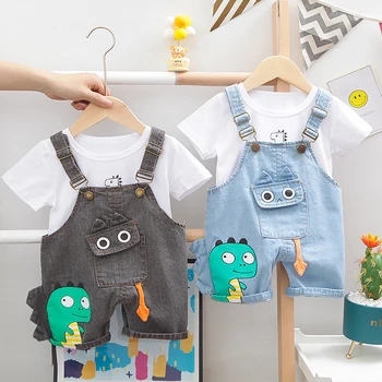

2020 New Boys Baby Outfit Fashion Summer Cute Tops Short Set Kids Clothes Style Boy Shirt infant Clothing Sets Children Newborn