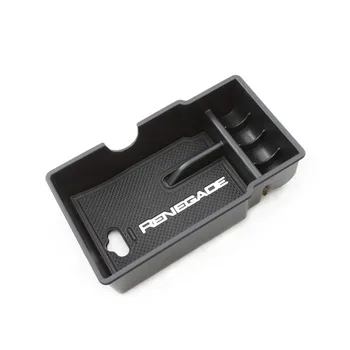 

Car Armrest storage box Center Console Bin Glove Tray Holder case Phone holder Container fit for Jeep Freeman 2015 2016 2017