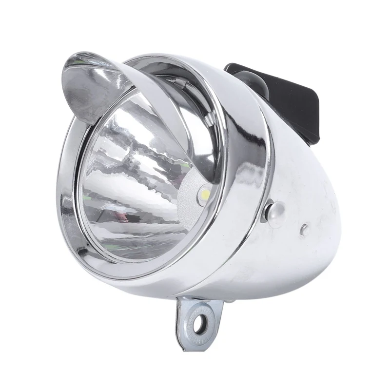 Clearance Bicycle Hat Lamp Bike Front Light Retro Headlights Metal Silver 6Led Waterproof Headlights Riding Equipment Bicycle Accessories 5