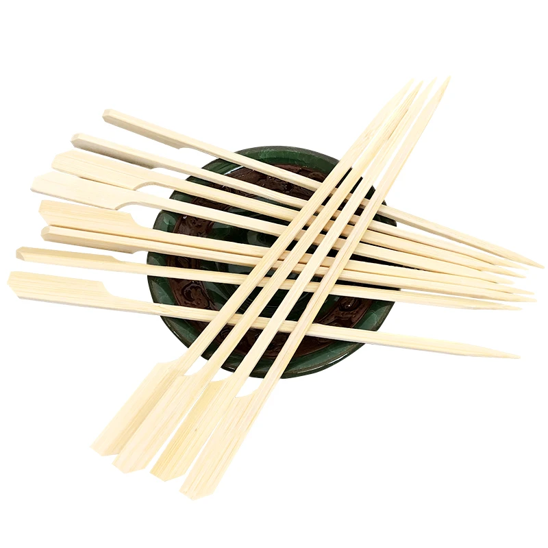 500pcs Bamboo Appetizer Skewers Disposable Wood BBQ Sticks Barbecue Tool Natural Wooden Toothpicks BBQ Accessories 25CM*3MM