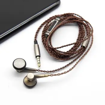 

FAAEAL Datura-X Metal Hifi Earphone DIY Earbuds In Ear Earphones Dynamic Flat Head Plug Earbud Music Earphones with Mic