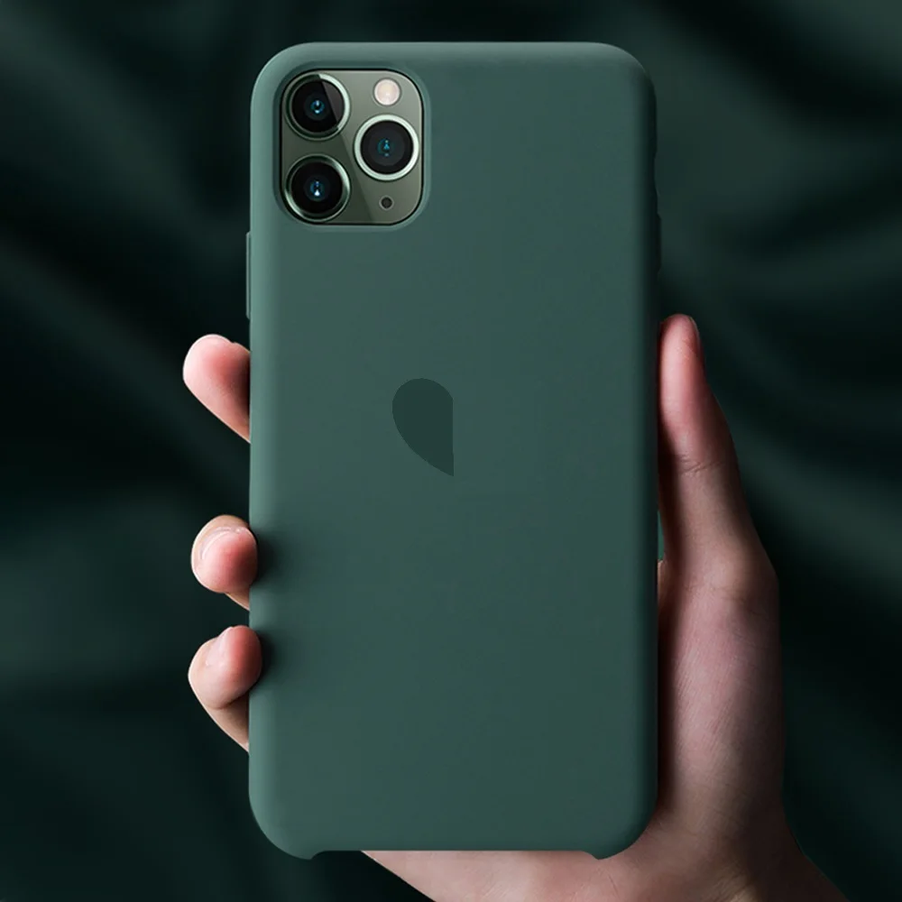 

Original LOGO Silicone Case For iPhone 11 Pro Max Case Cover For Apple iPhone 8 Plus 7 6 XS XR 11 Pro XS Max Case High Quality