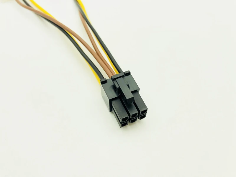 5PCS SATA Power Cable PCI-E 6Pin Female to Molex 4pin x2 Splitter Power PCI Express Extension Cables 15CM for BTC Miner Mining