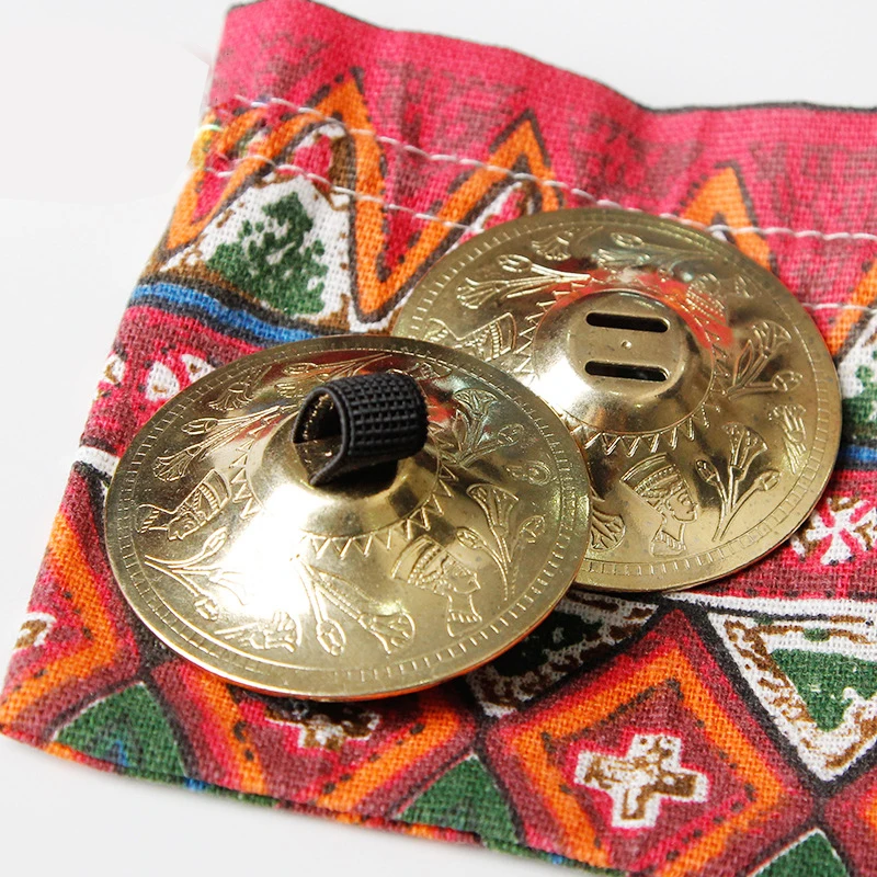 2 пары SAROYAN Nefertiti женские аксессуары для танца живота тарелки пальчиковые латунные циновки для танца живота