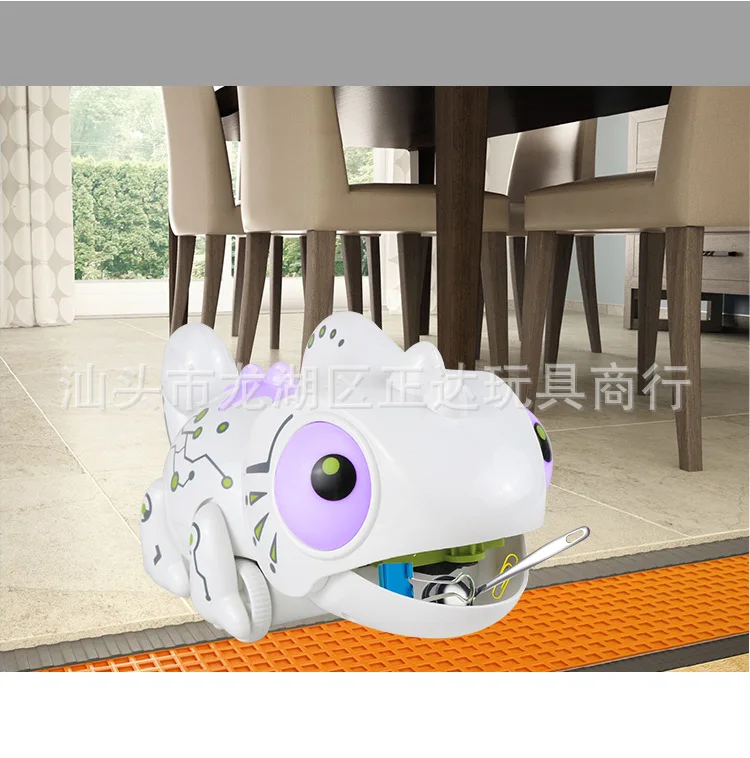 Remote Control Toy Color Changing Dragon Light Color Changing Front And Back Horizontal Remote Control Eat Insect of Color Chang