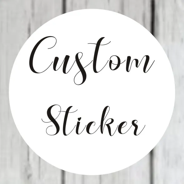 

Photo custom stickers label Wedding Stickers Personalise LOGO transparent clear adhesive round label Gift Tags decoration 02