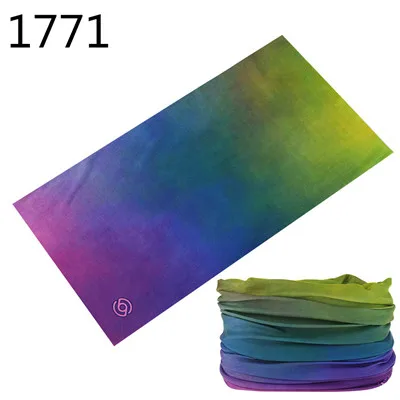 Outdoor Magic Bandana Solid Gradient Color Cycling Sunshade Scarf Polyester Hiking Neck Cover Windproof Headband Multi Use Mask mens designer scarf Scarves