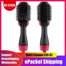 2 в 1 один шаг фен для волос салон Горячие воздушные лопасти щетка для укладки генератор отрицательных ионов выпрямитель для волос бигуди гребень Инструменты для волос