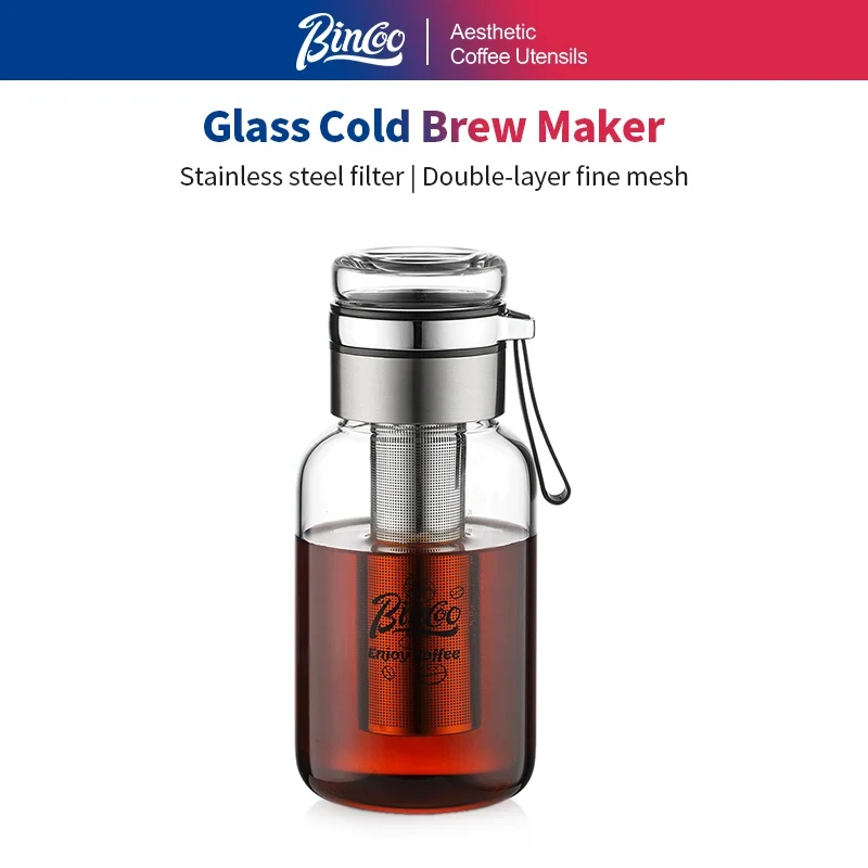 BINCOO Cold Brew Coffee Maker with Tea Infuser 1