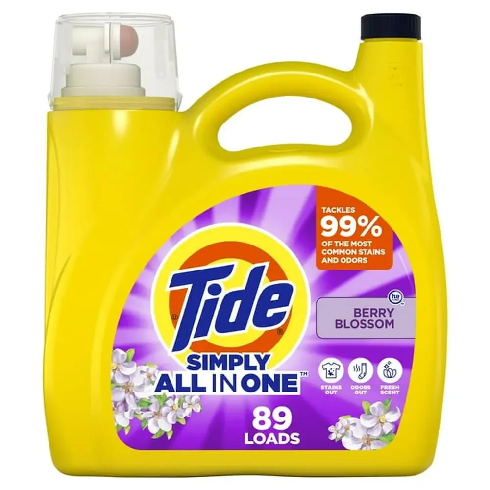Laundry Detergent Laundry Stain Remover Berry Blossom Laundry Detergent Powerful Stain Remover Fresh Scent HE and Standard Machine Compatible 117 fl oz 89 loads