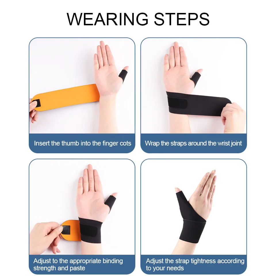 Thumb Compression Wrist Guard Thumb Sleeve Joint Sprain Tendon Sheath Protective Sleeve 1Pcs