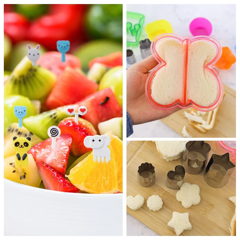 Plastic Sandwich Cutter Set 4