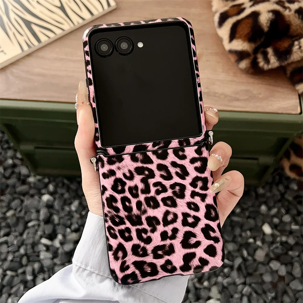 Luxury Leopard Pattern Thin Leather Phone Case - Shockproof Solid Color Protective Back Cover