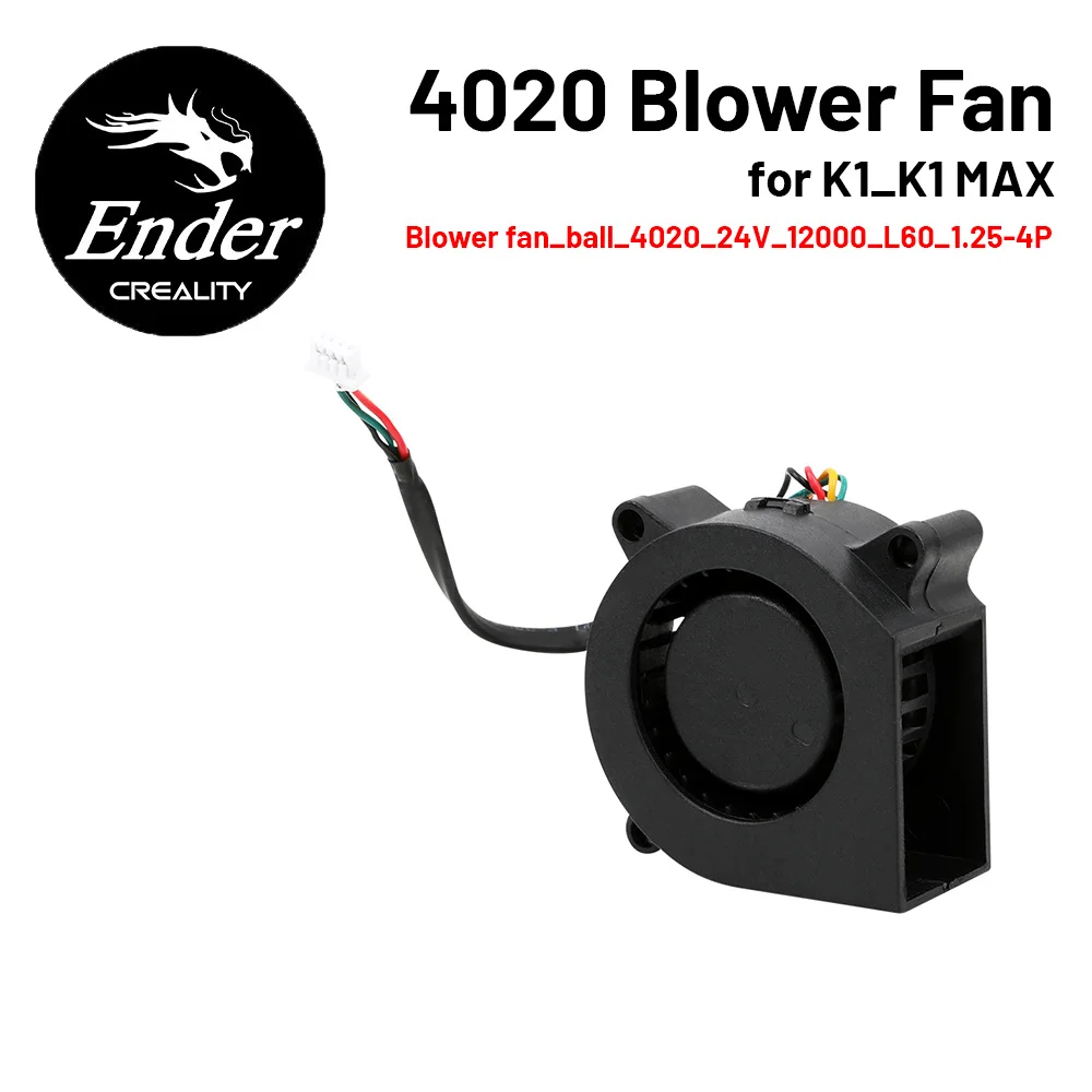 

CREALITY for K1_K1 Max 4020 Blower Fan DC24V 0.3A Brand New Original Parts