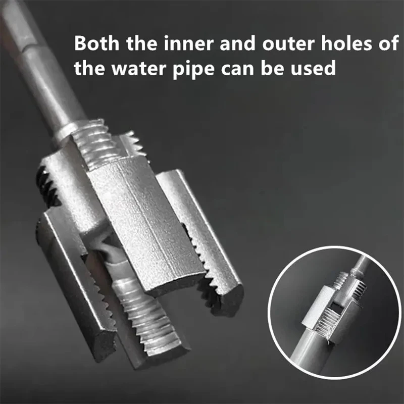 1/2inch 3/4inch PPR/PVC Water Pipe Threader Tapping ToolInternal Thread External Thread Integrated Water Pipe Wire Opener