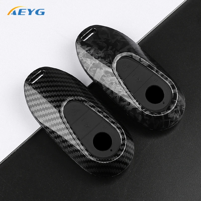 Sleek Carbon Fiber Car Key Cover - Premium Accessories