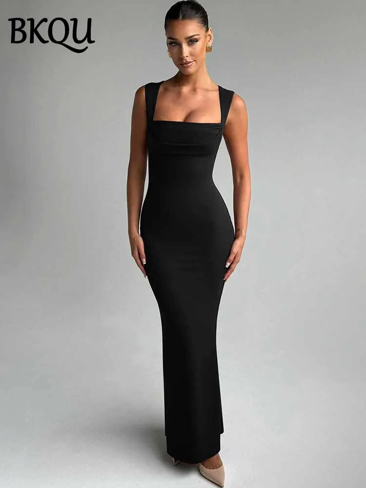 BKQU Elegant Bodycon Sleeveless Maxi Dress For Woman Sexy Square Collar High Waist Summer Club Party Long Dresses 2025 Fashion - AliExpress 200000345 BKQU Elegant Bodycon Sleeveless Maxi Dress For Woman Sexy Square Collar High Waist Summer Club Party Long Dresses 2025 Fashion - AliExpress 200000345