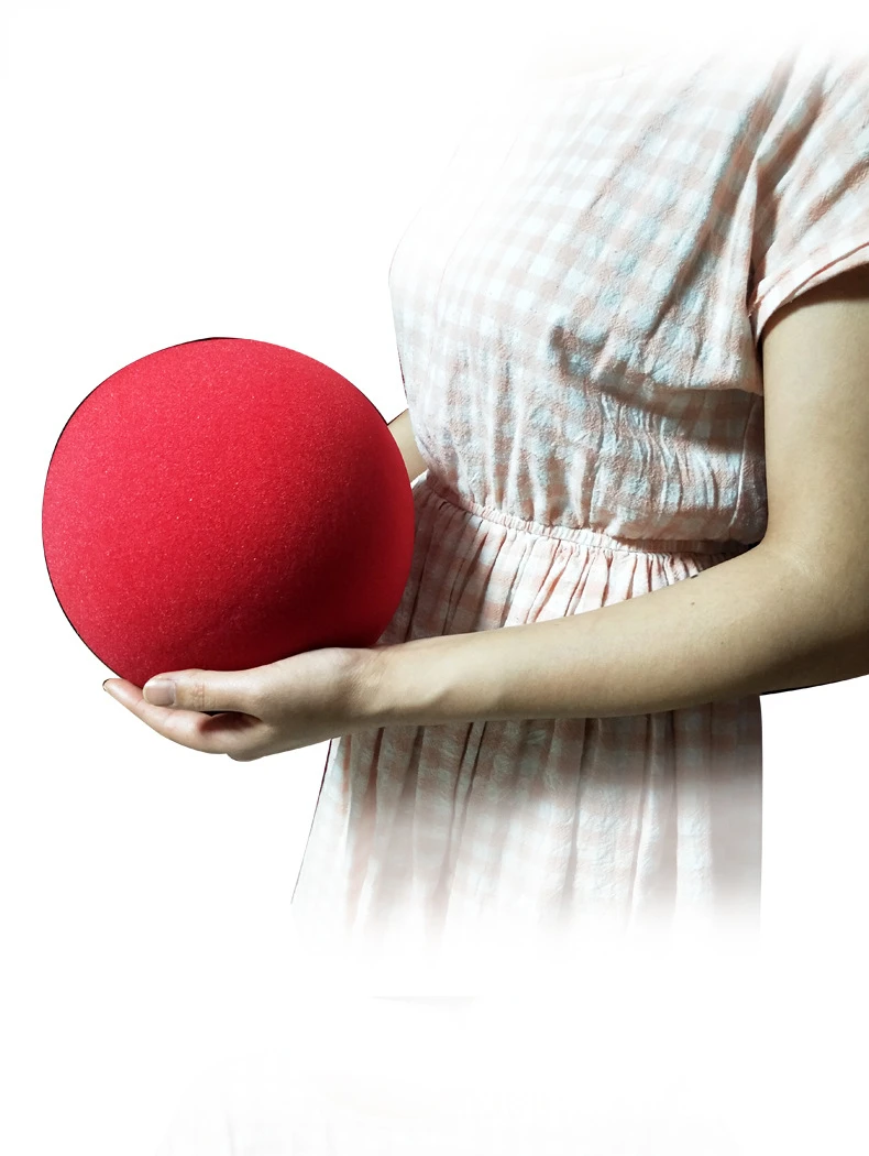 1 Pcs Oversized Red Magic Sponge Ball (20cm Diameter) Magic